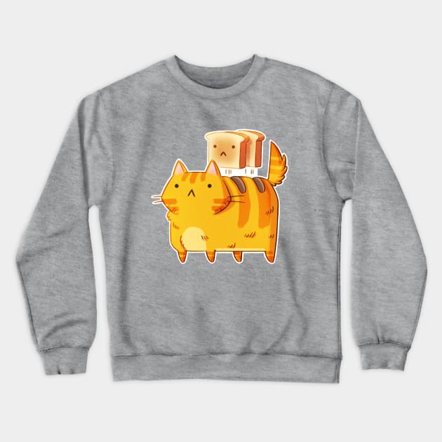 Toaster Cat Crewneck Sweatshirt by Extra Ordinary Comics